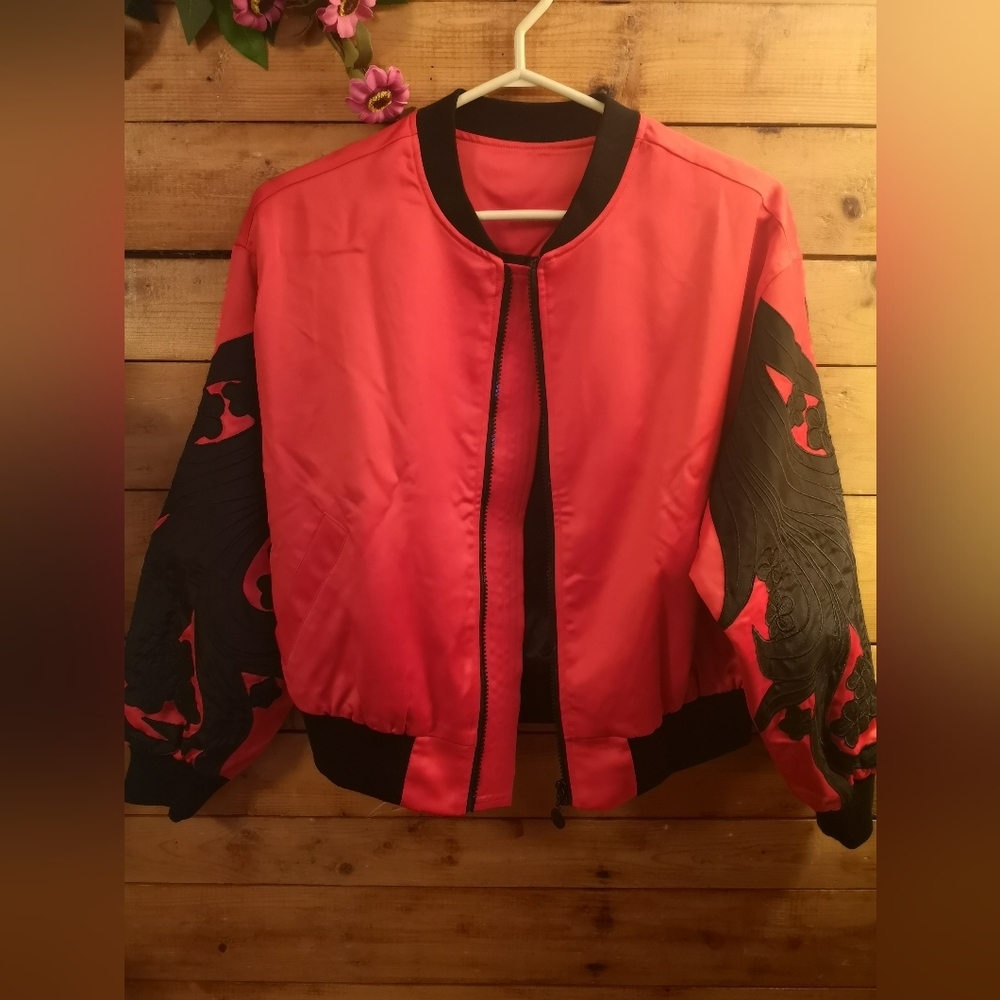 Satin Bomber Jacket